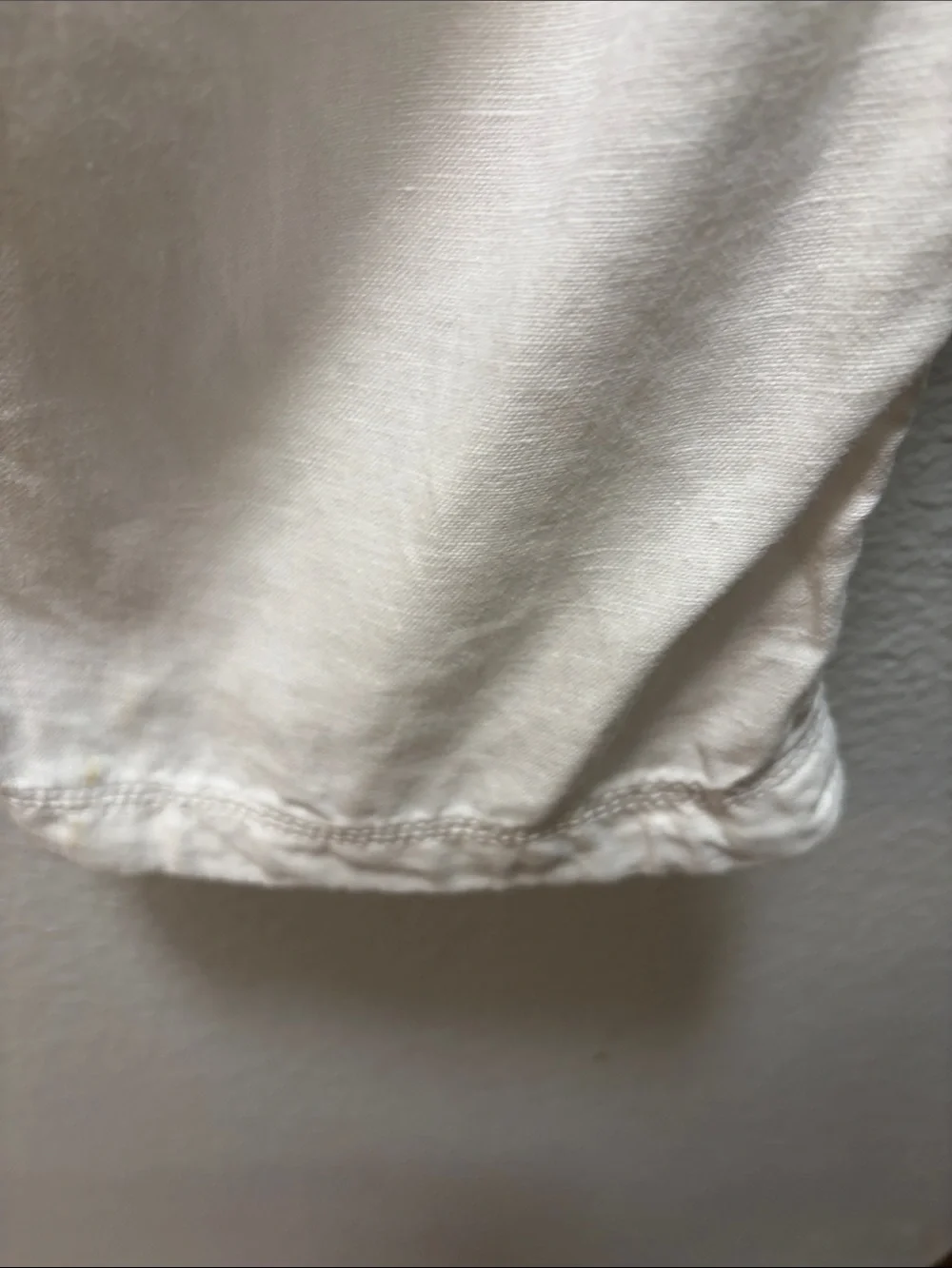 H&M Cream Drawstring Lounge Linen Wide Leg pants